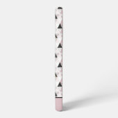 モノグラムピンク金ゴールド白黒大理石幾何学模様 SAMSUNG GALAXYケース (左側面)