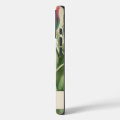 モノグラムピンク&グリーンヴィンテージチューリップシートミュージック Case-Mate iPhoneケース (裏面 / 左)