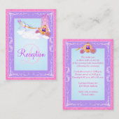 モノグラムピンク、紫のおとぎ話エンクロージャカード エンクロージャーカード (正面/裏面)