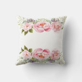 モノグラムピ結婚ンク記念花リース クッション (裏面)