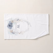 モノグラムファミリーネーム海コーラルビーチレイクハウス バスタオルセット (ハンドタオル)