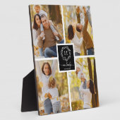 モノグラムファミリーフォトコラージホームデコール フォトプラーク (側面)