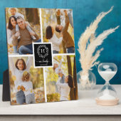 モノグラムファミリーフォトコラージホームデコール フォトプラーク (側面)