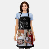 モノグラムファミリーフォトコラージュ エプロン (着用した状態)