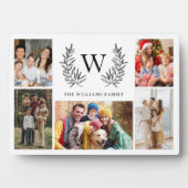 モノグラムファミリーフォトコラージュ フォトプラーク (正面)