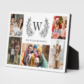 モノグラムファミリーフォトコラージュ フォトプラーク (側面)