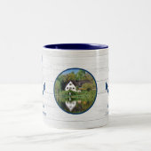 モノグラムファミリーレイクハウスリビング ツートーンマグカップ (中央)