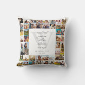 モノグラムファミリー名フォトコラージュ クッション (正面)