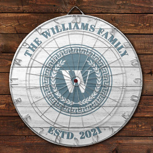 モノグラムファミリー名ヴィンテージクレスト ダーツボード