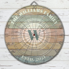 モノグラムファミリー名ヴィンテージクレスト ダーツボード