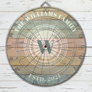 モノグラムファミリー名ヴィンテージクレスト ダーツボード