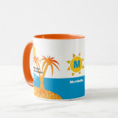 モノグラムファミリー懇親会サマーバケーション マグカップ (正面左)