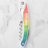 モノグラムファミリー水カラフル色 ソムリエナイフ (正面)