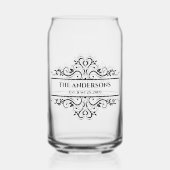 モノグラムファミリ名華美の日付 ガラス缶 (裏面)