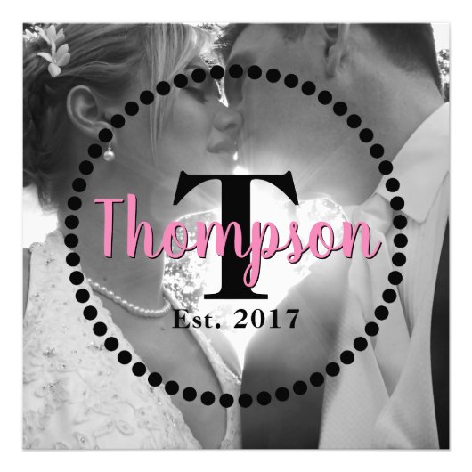 モノグラムファミリ名 フォトプリント            (正面)