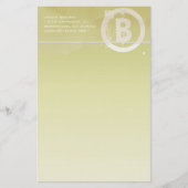 モノグラムファンキーライム文房具 便箋 (正面)