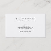 モノグラムファンシースクリプトイエローテクスチャ 名刺 (裏面)