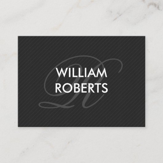 モノグラムファンシーピンストライプ 名刺 (正面)