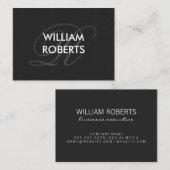 モノグラムファンシーピンストライプ 名刺 (正面/裏面)