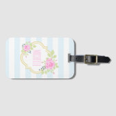モノグラムファンシーラゲッジタグ(名刺スロット付き) ラゲッジタグ (正面横)