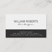 モノグラムファンシー波状サロンシアーズ 名刺 (裏面)