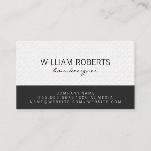 モノグラムファンシー波状サロンシアーズ 名刺 (裏面)