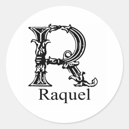 モノグラムファンシー: Raquel ラウンドシール (正面)