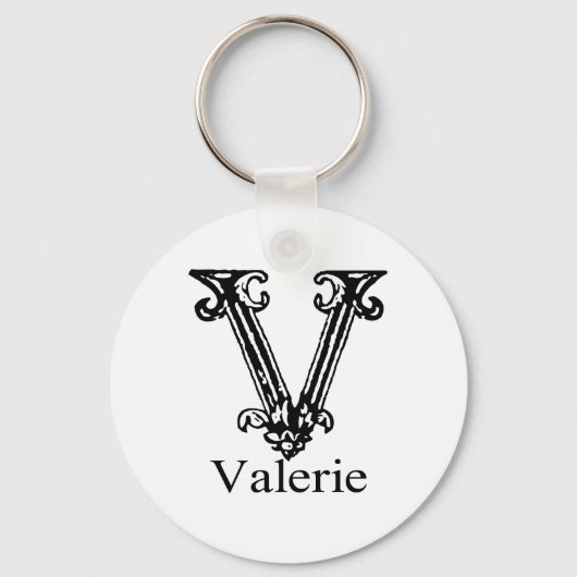 モノグラムファンシー: Valerie キーホルダー (正面)