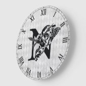 モノグラムファンシー'N'アクリル壁時計 ラージ壁時計 (傾斜)