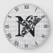 モノグラムファンシー'N'アクリル壁時計 ラージ壁時計 (正面)