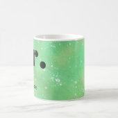 モノグラムファンタジースタイリッシュ水モダン色 コーヒーマグカップ (中央)