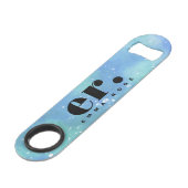 モノグラムファンタジースタイリッシュ水モダン色 スピード栓抜き (正面アングル)