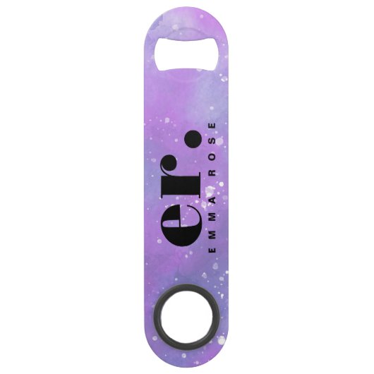 モノグラムファンタジースタイリッシュ水モダン色 スピード栓抜き (正面)