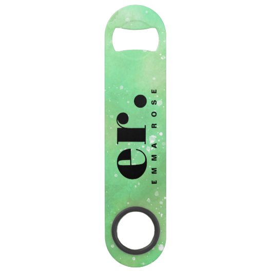 モノグラムファンタジースタイリッシュ水モダン色 スピード栓抜き (正面)