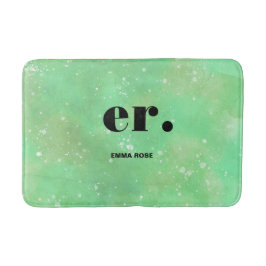 モノグラムファンタジースタイリッシュ水モダン色 バスマット