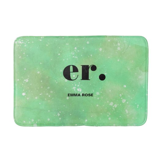 モノグラムファンタジースタイリッシュ水モダン色 バスマット (正面)