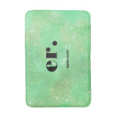 モノグラムファンタジースタイリッシュ水モダン色 バスマット (正面縦)