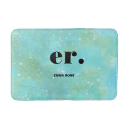 モノグラムファンタジースタイリッシュ水モダン色 バスマット