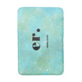 モノグラムファンタジースタイリッシュ水モダン色 バスマット (正面縦)