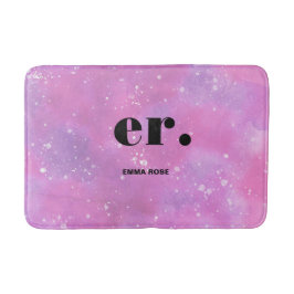 モノグラムファンタジースタイリッシュ水モダン色 バスマット