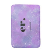 モノグラムファンタジースタイリッシュ水モダン色 バスマット (正面縦)