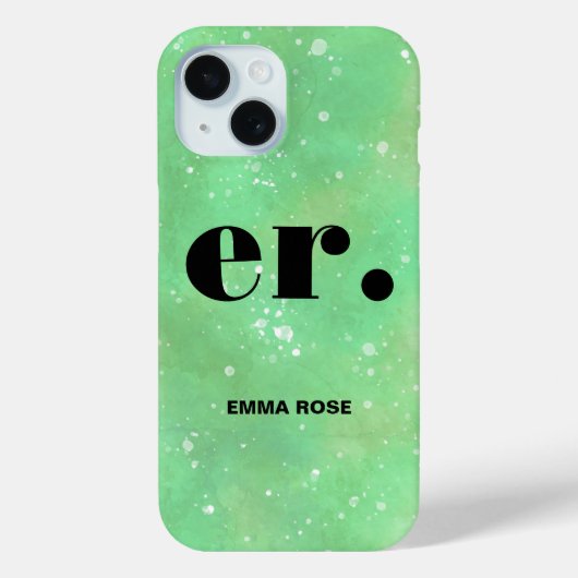 モノグラムファンタジースタイリッシュ水モダン色 Case-Mate iPhoneケース (裏面)