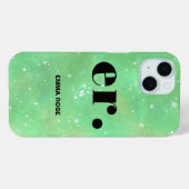 モノグラムファンタジースタイリッシュ水モダン色 Case-Mate iPhoneケース (裏面 (横))