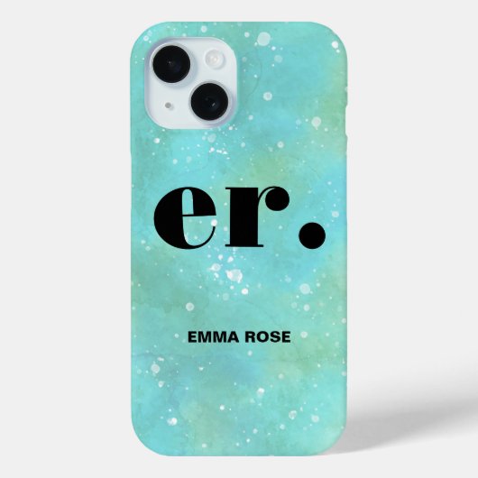 モノグラムファンタジースタイリッシュ水モダン色 Case-Mate iPhoneケース (裏面)