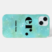 モノグラムファンタジースタイリッシュ水モダン色 Case-Mate iPhoneケース (裏面 (横))