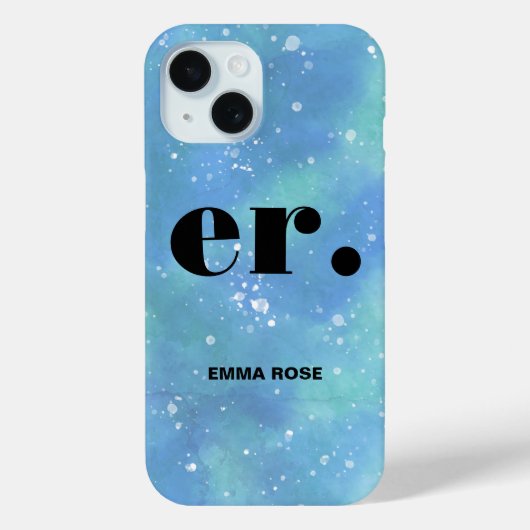 モノグラムファンタジースタイリッシュ水モダン色 Case-Mate iPhoneケース (裏面)