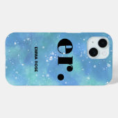 モノグラムファンタジースタイリッシュ水モダン色 Case-Mate iPhoneケース (裏面 (横))