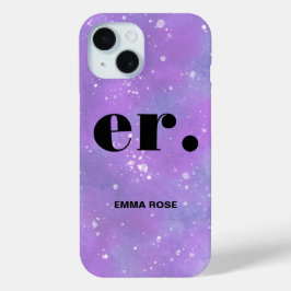 モノグラムファンタジースタイリッシュ水モダン色 iPhone 15ケース