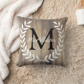 モノグラムファームハウスホワイトローレルライトウッドプランクス クッション (ブランケット)