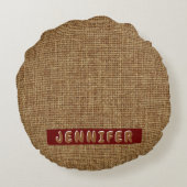 モノグラムフェイクバーラップエレファントシーザーローマ ラウンドクッション (裏面)